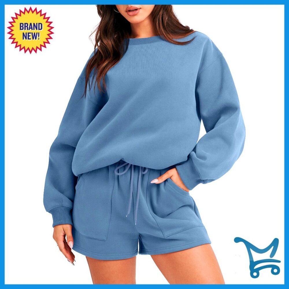 Oversized Lounge Sweatsuit Set Comfortable Two-Piece Tracksuit Y2K Chic